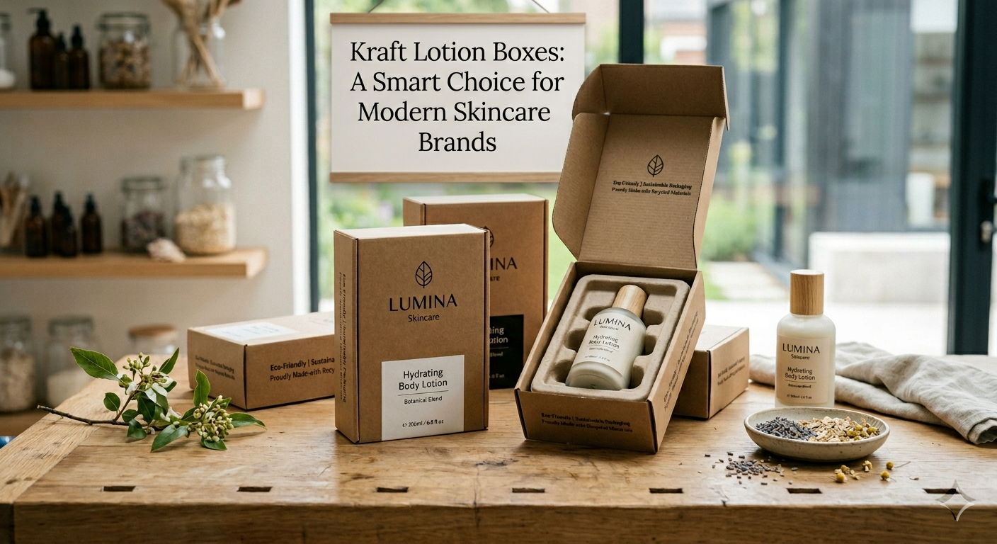 You are currently viewing Kraft Lotion Boxes: A Smart Choice for Modern Skincare Brands