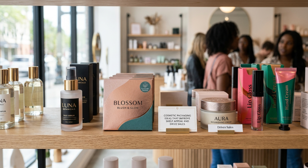 Read more about the article Cosmetic Packaging Ideas That Improve Shelf Appeal and Drive Sales